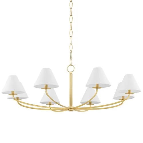 Stacey 8-Light Chandelier - Large - Gold