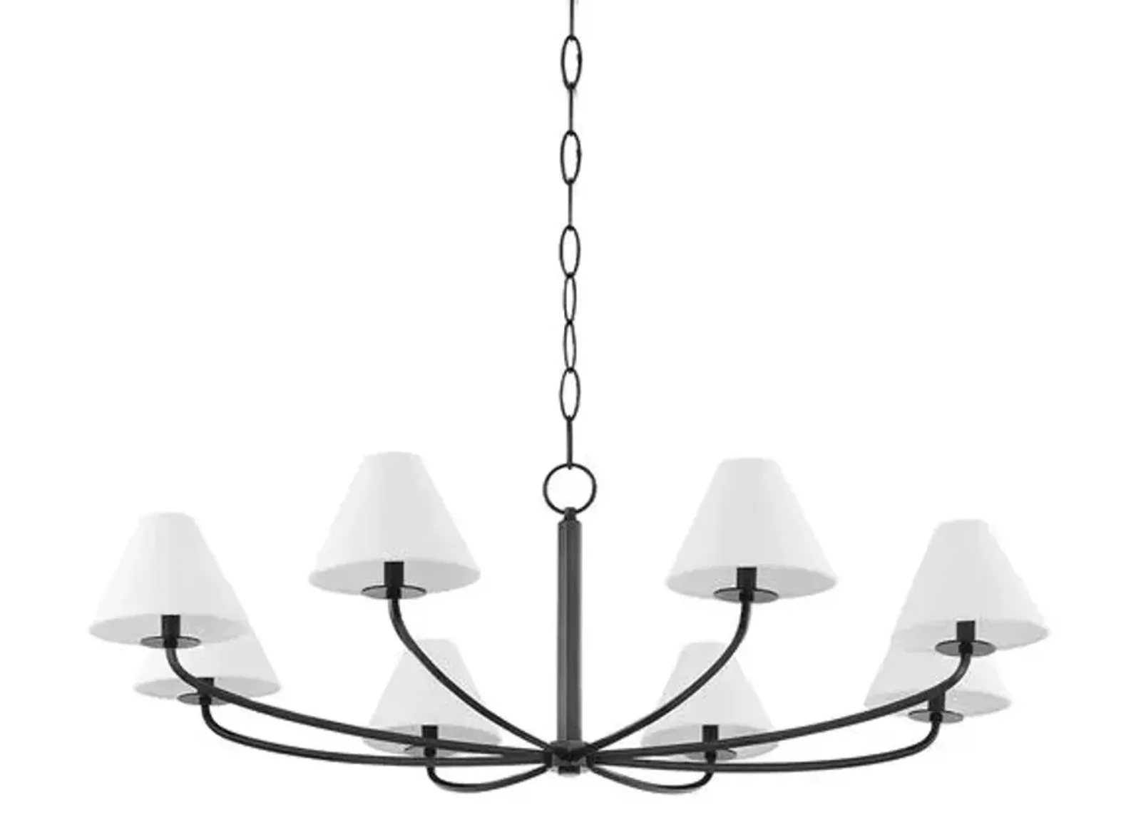 Stacey 8-Light Chandelier - Large - Black