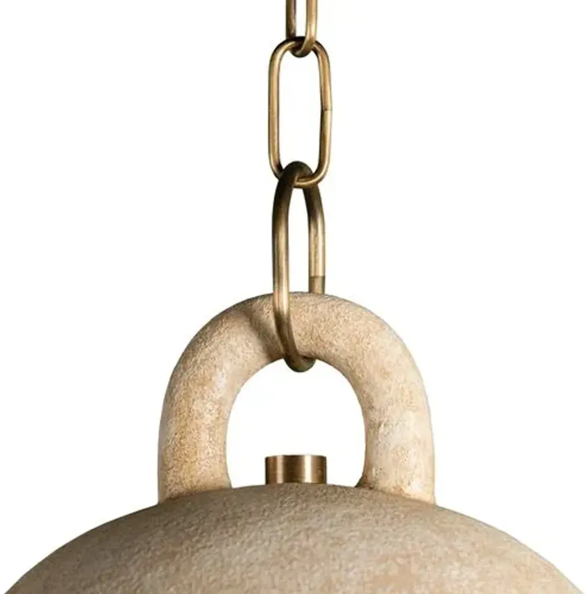 Lauren Liess - Relic Bell Pendant - Patina Brass - Brown