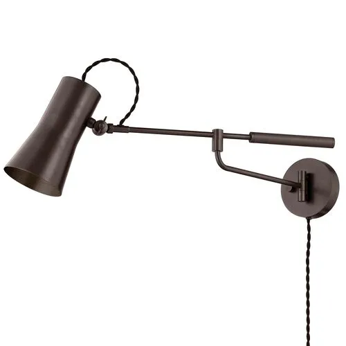 Lauren Liess - Novel Plug-In Wall Sconce - Brown