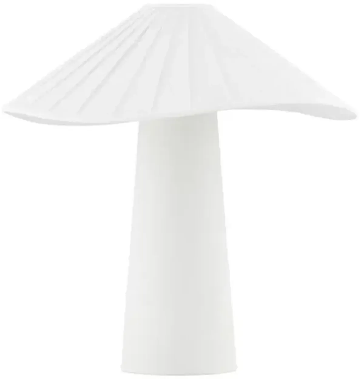 Lauren Liess - Chanterelle Linen Table Lamp - White - Brown