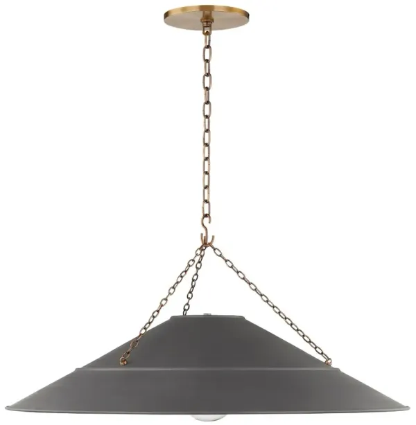 Lauren Liess - Arcane Pendant - Charcoal/Patina Brass - Black