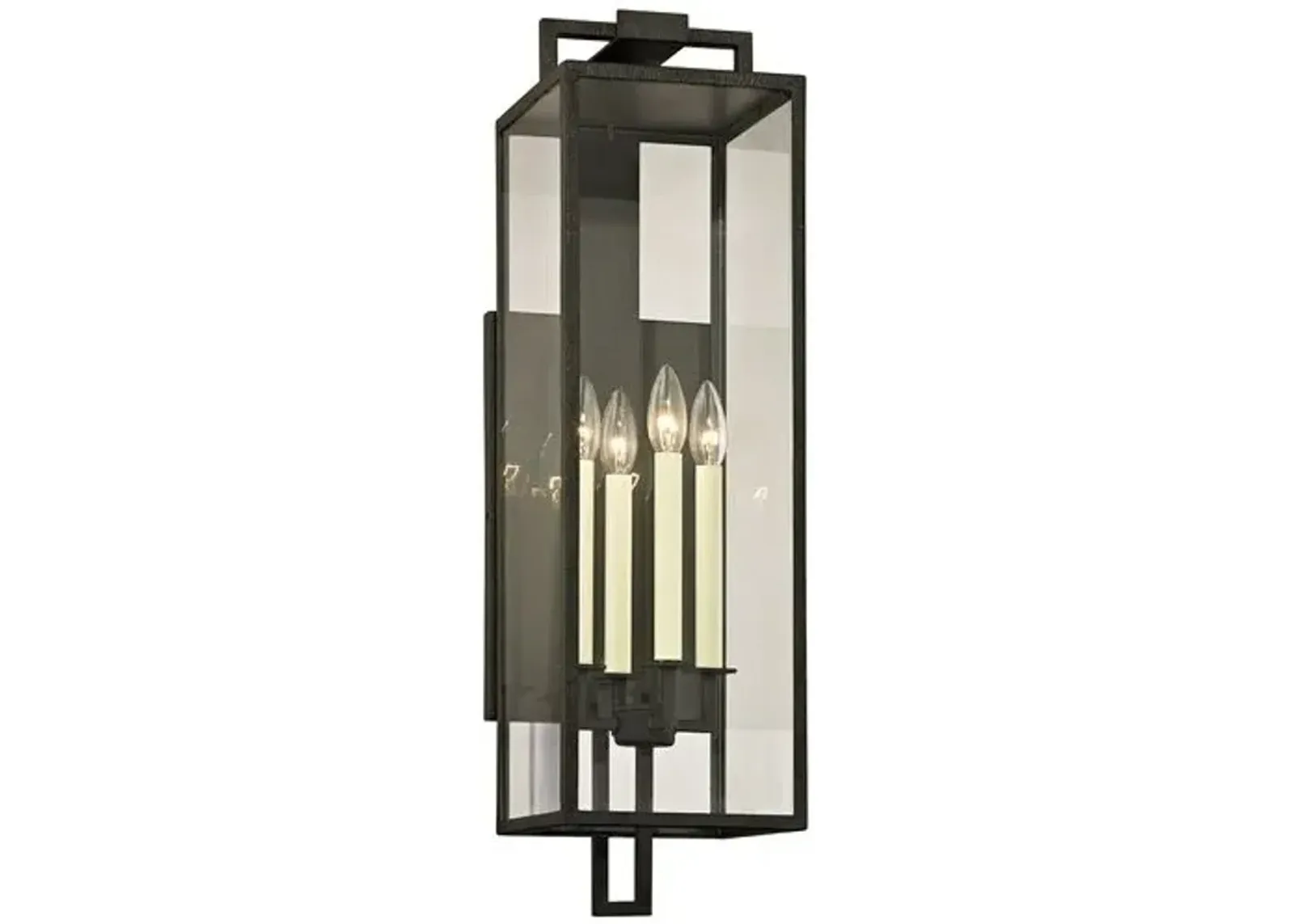 Beckett Outdoor Wall Sconce - Large - Black