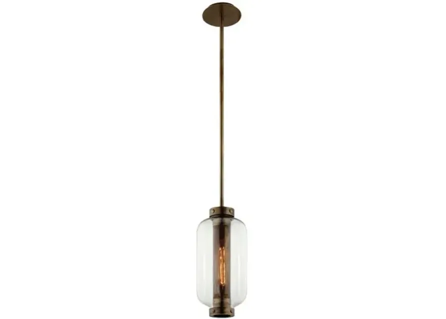 Archer Outdoor Pendant - Patina Brass - Gold