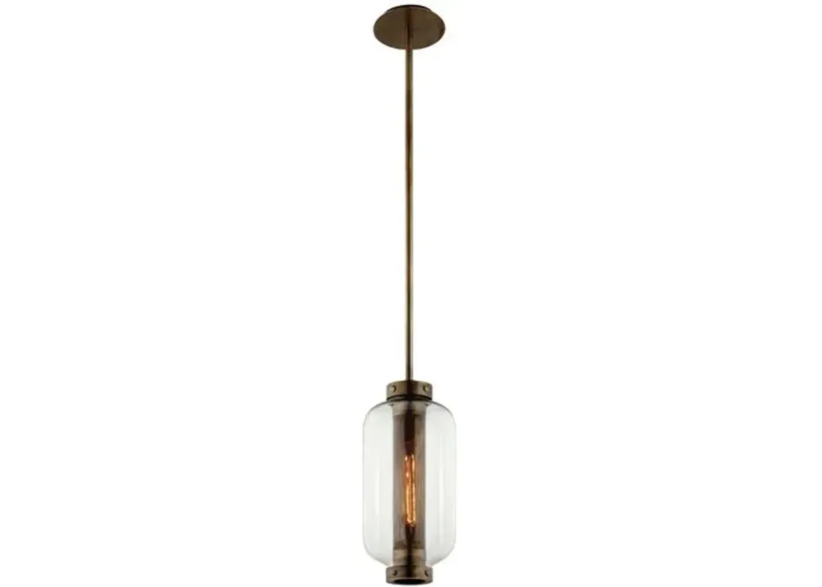 Archer Outdoor Pendant - Patina Brass - Gold