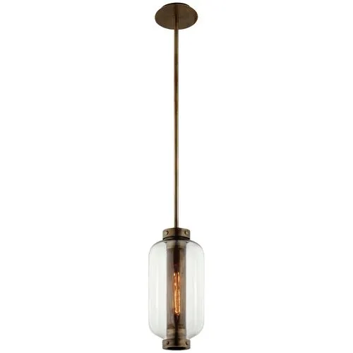 Archer Outdoor Pendant - Patina Brass - Gold