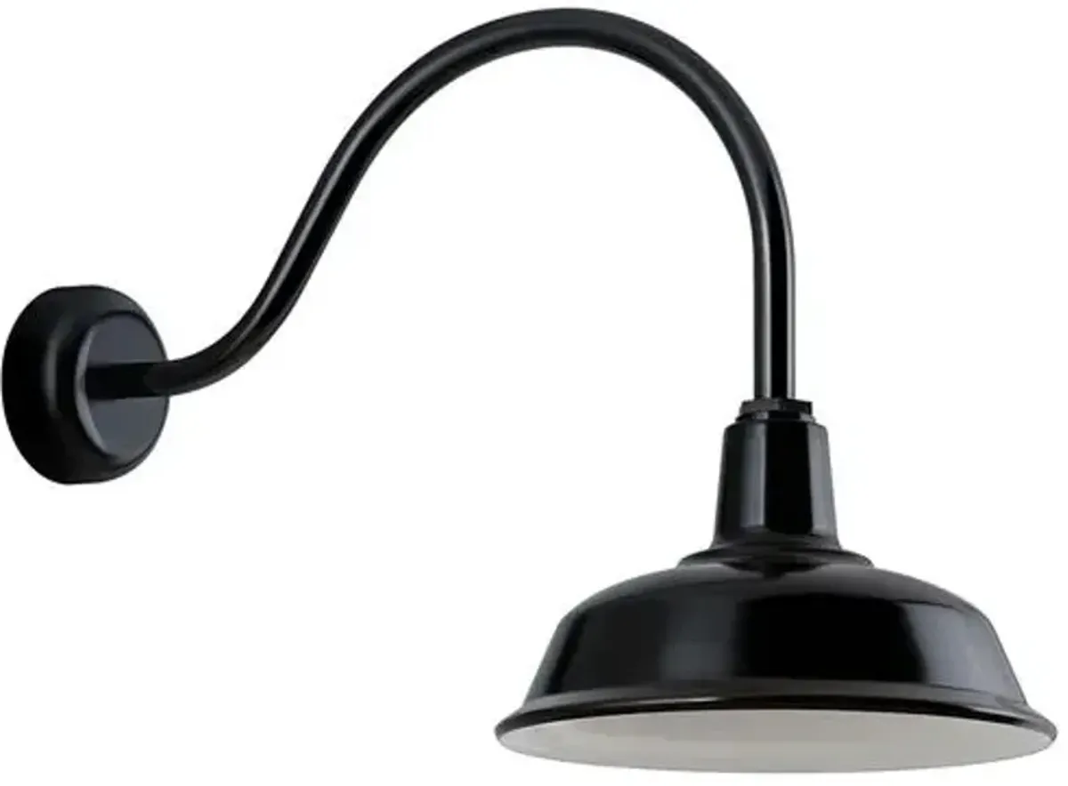 Banks Outdoor Wall Sconce - Black