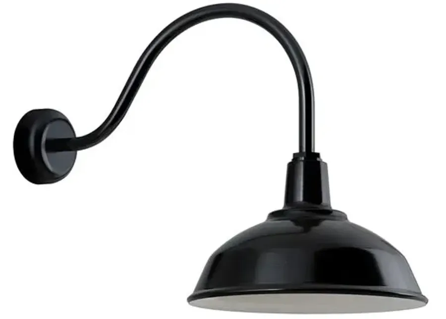 Banks Outdoor Wall Sconce - Black