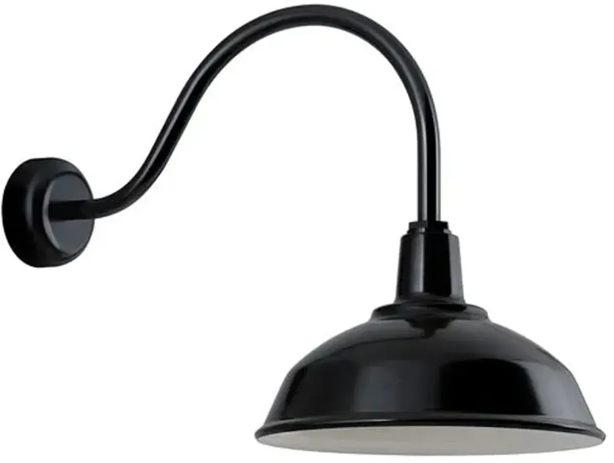 Banks Outdoor Wall Sconce - Black