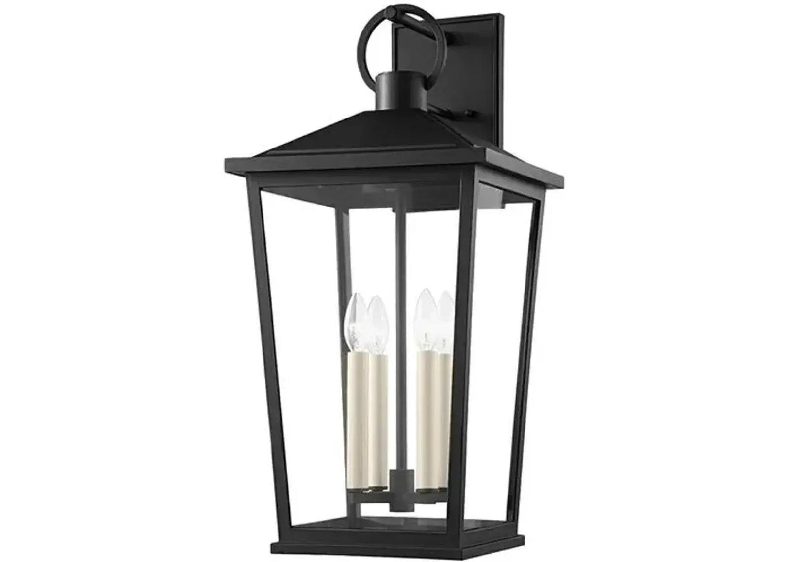 Santos Outdoor Wall Sconce - Textured Black