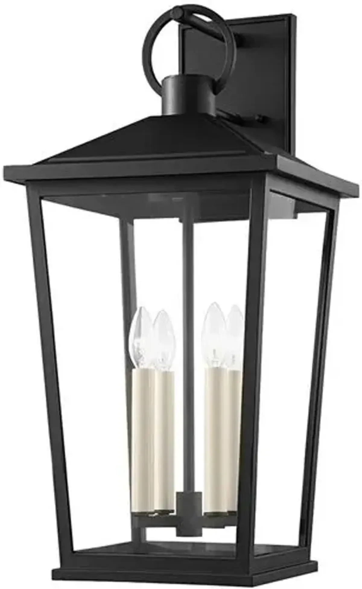 Santos Outdoor Wall Sconce - Textured Black