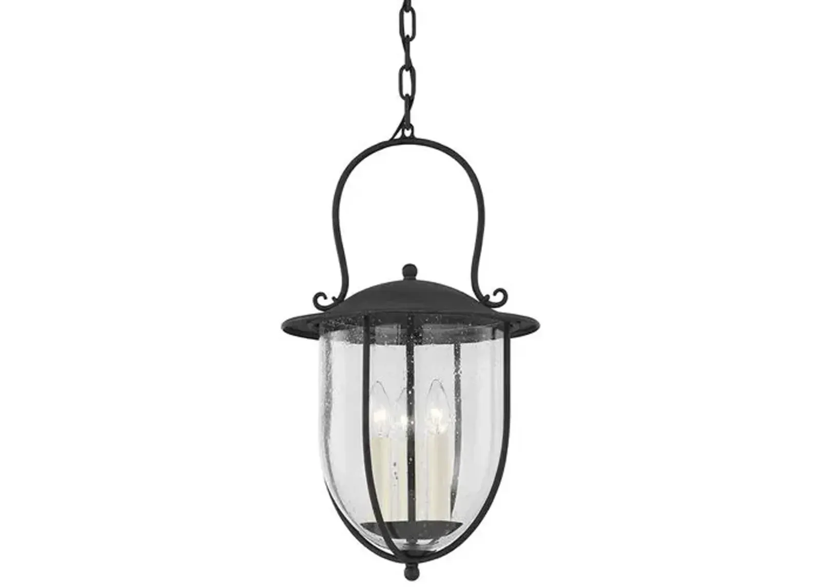 Monterey County Outdoor Pendant - French Iron - Black