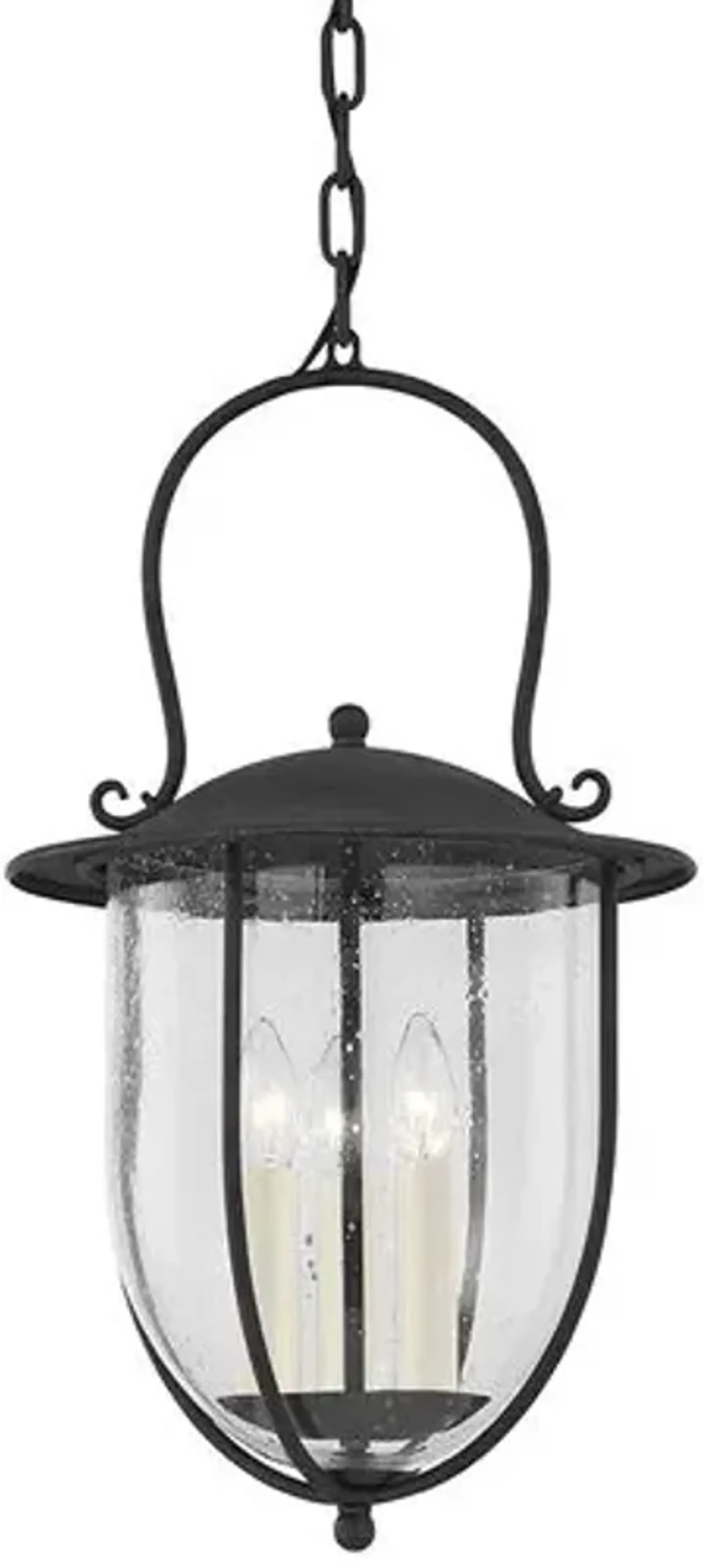 Monterey County Outdoor Pendant - French Iron - Black