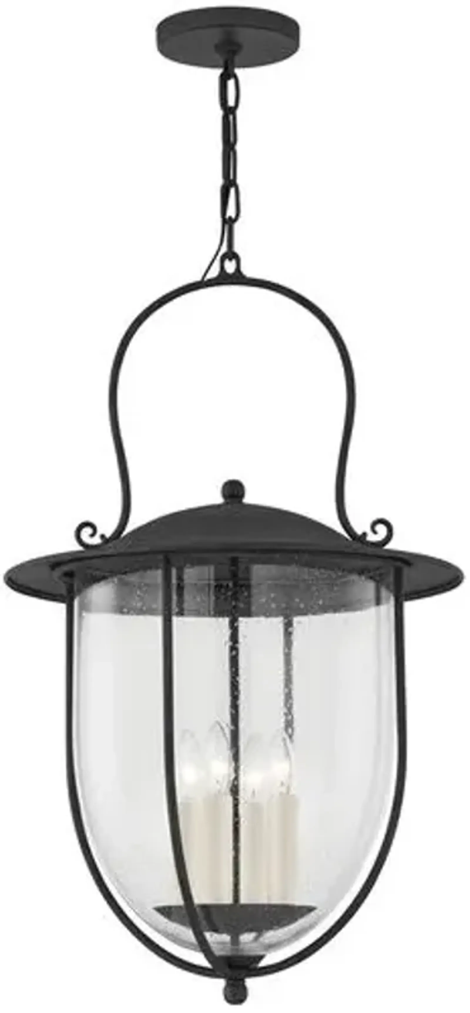 Monterey County Outdoor Pendant - French Iron - Black