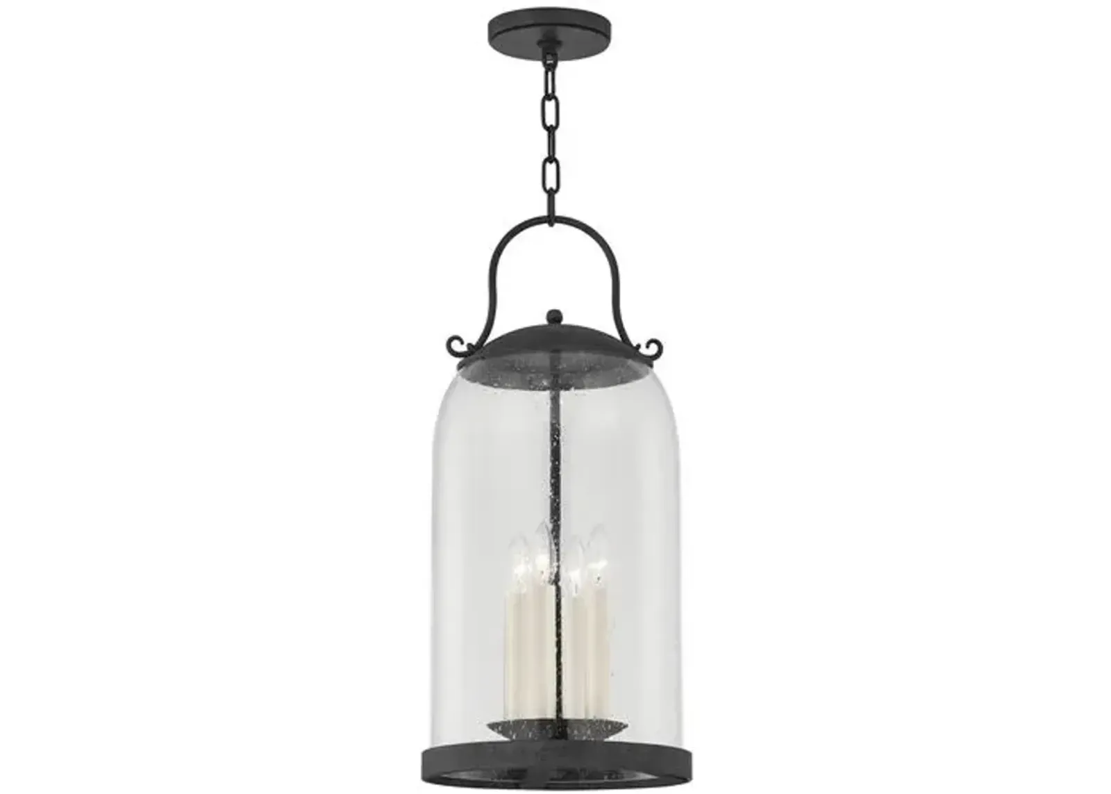 Napa County Outdoor Pendant - French Iron - Black