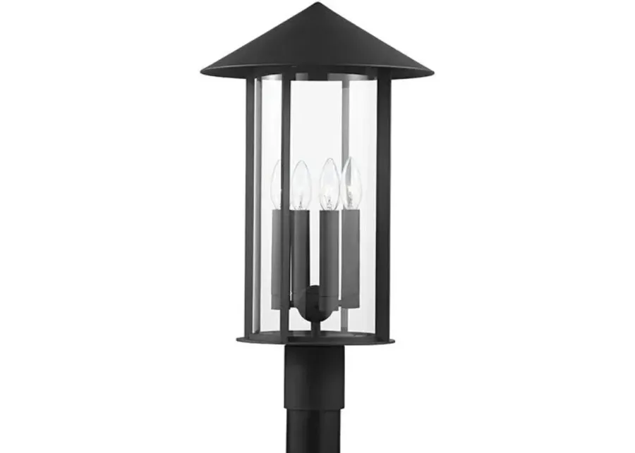 Longo Outdoor Post - Textured Black