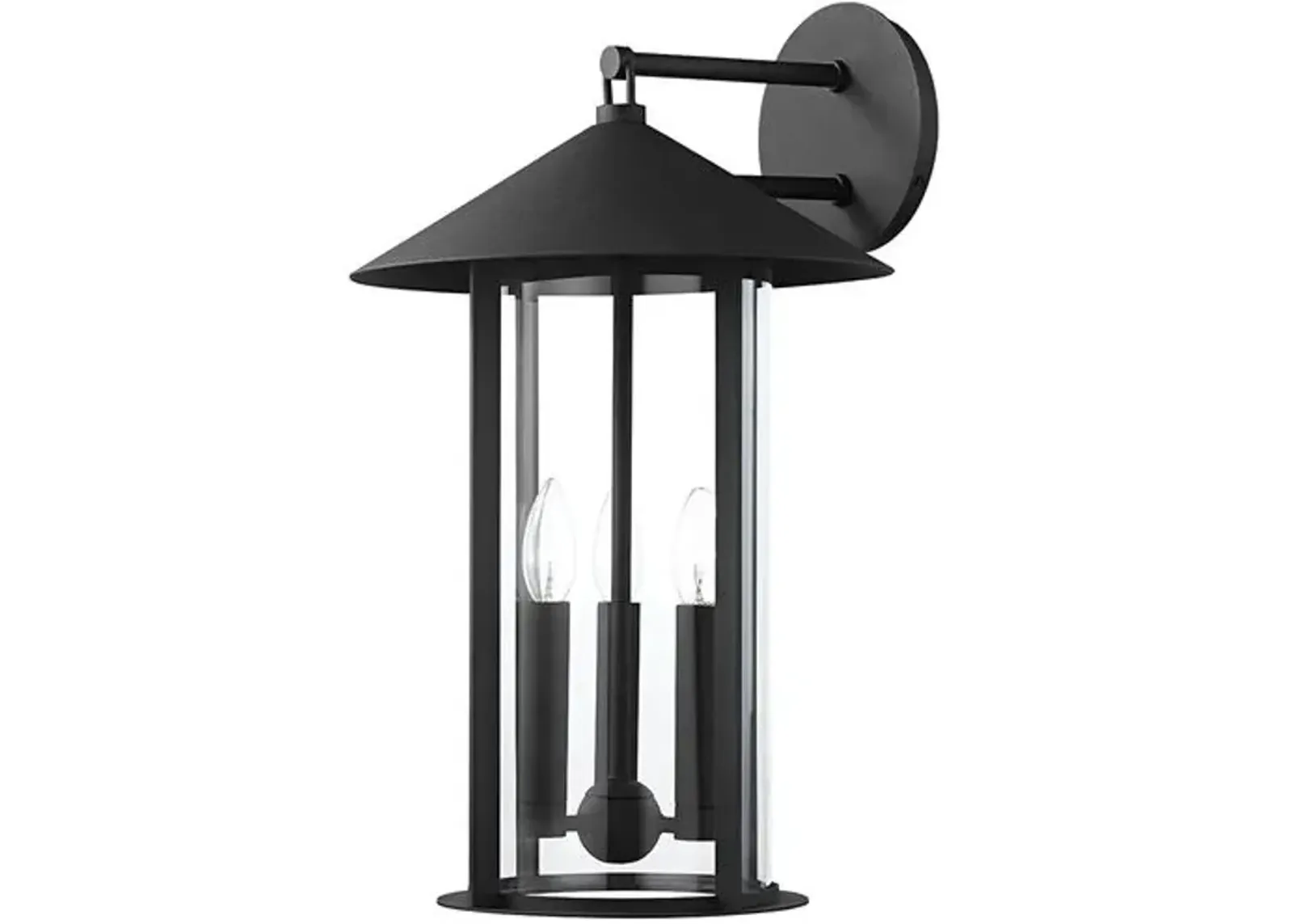 Longo Outdoor Wall Sconce - Textured Black