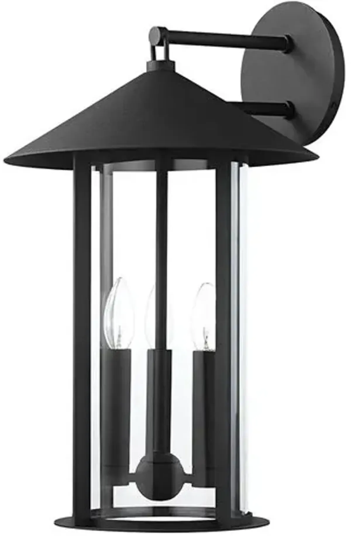 Longo Outdoor Wall Sconce - Textured Black