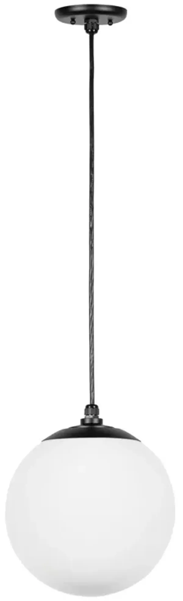 Luca Globe Pendant - Matte Black