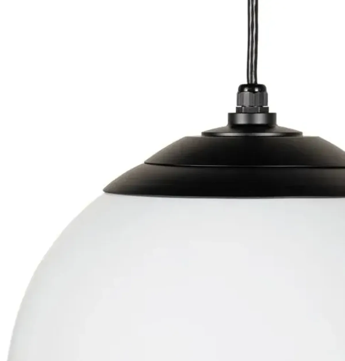 Luca Globe Pendant - Matte Black