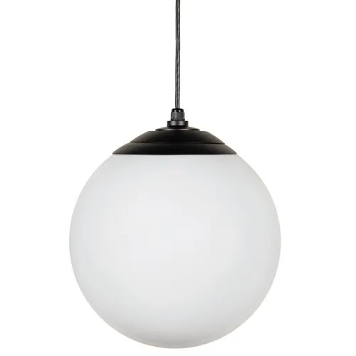 Luca Globe Pendant - Matte Black