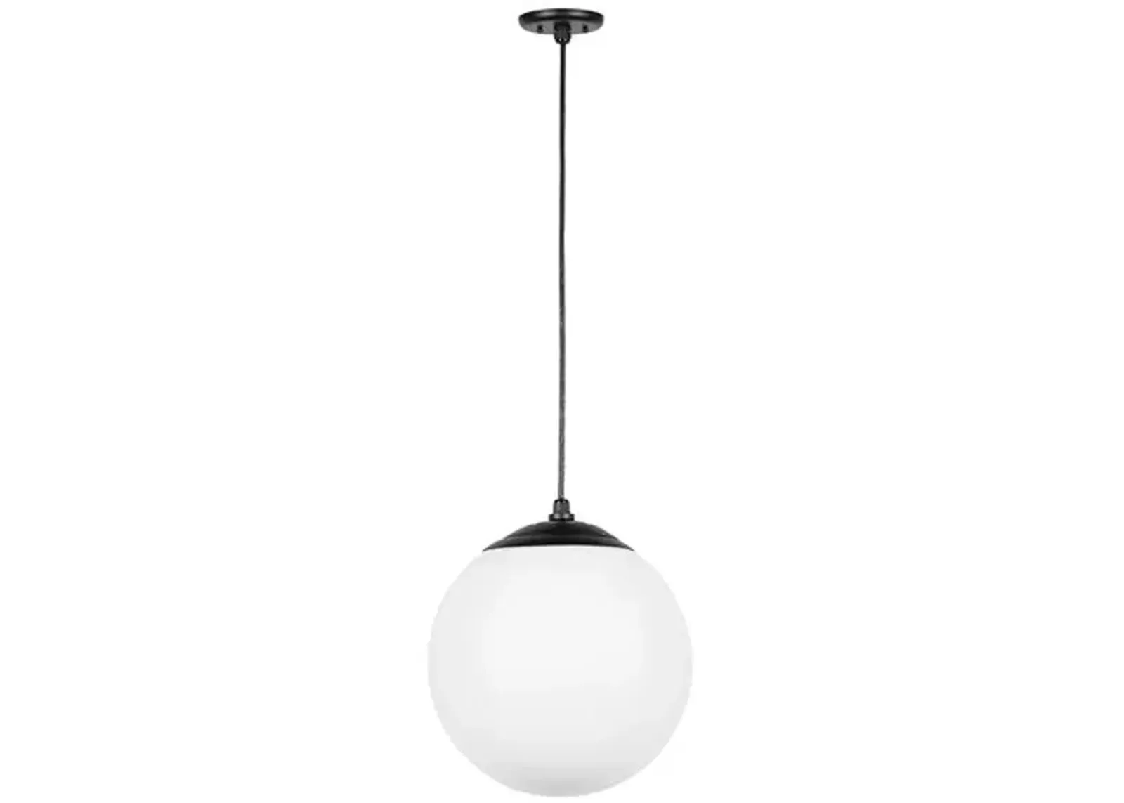 Luca Globe Pendant - Matte Black