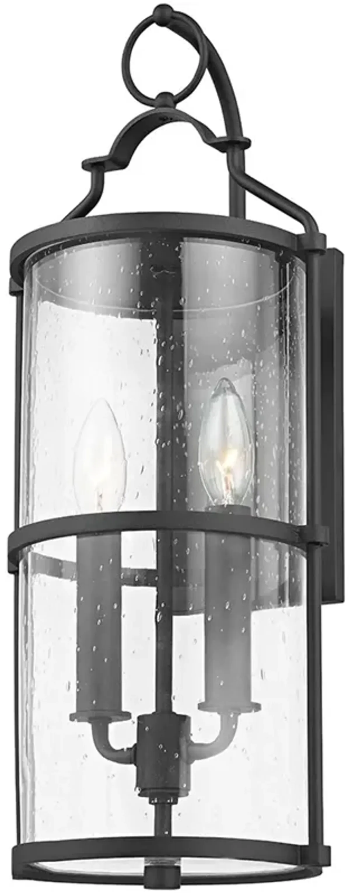Baker Outdoor Wall Sconce, Textured Black