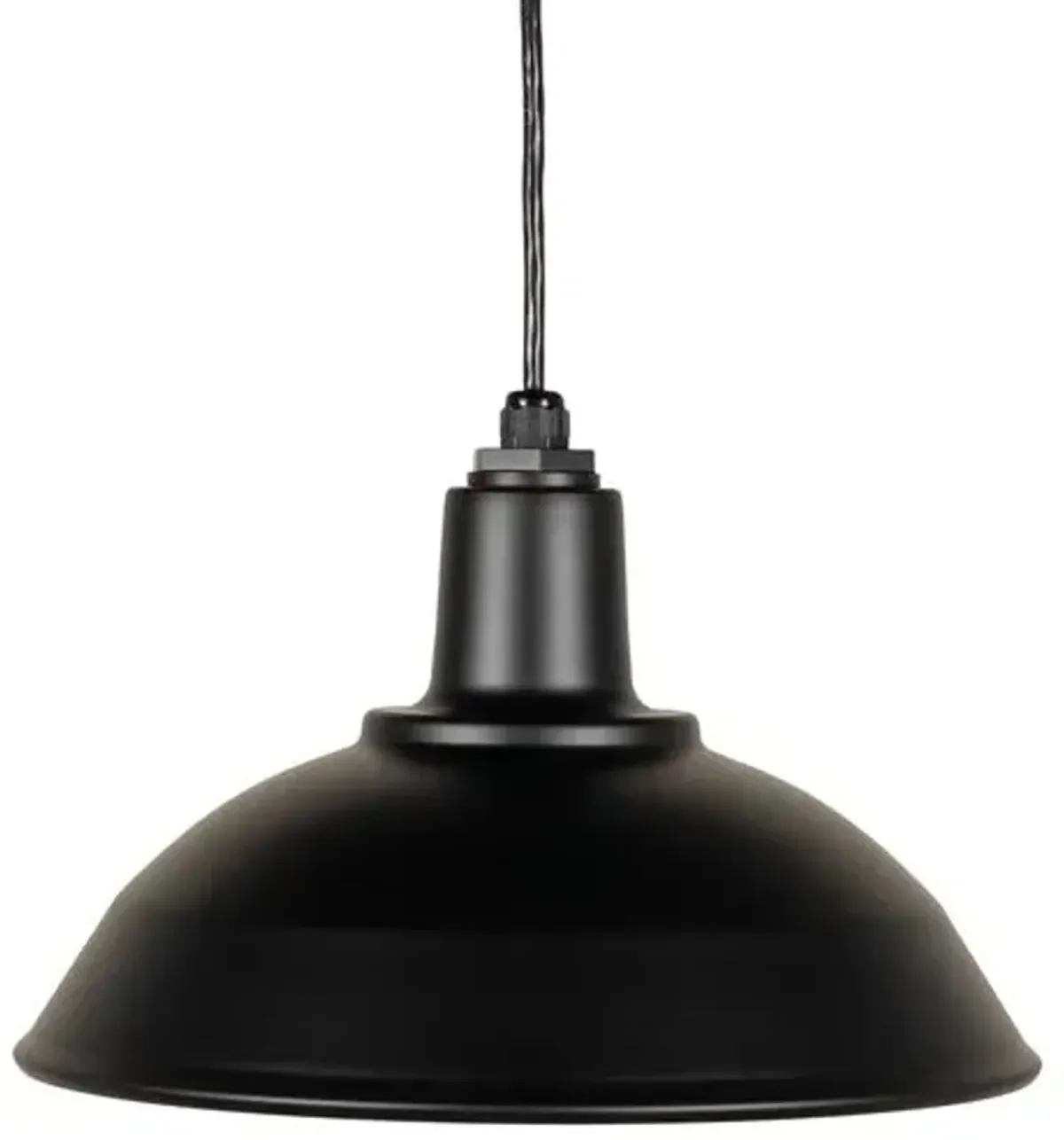 Banks Outdoor Pendant - Matte Black