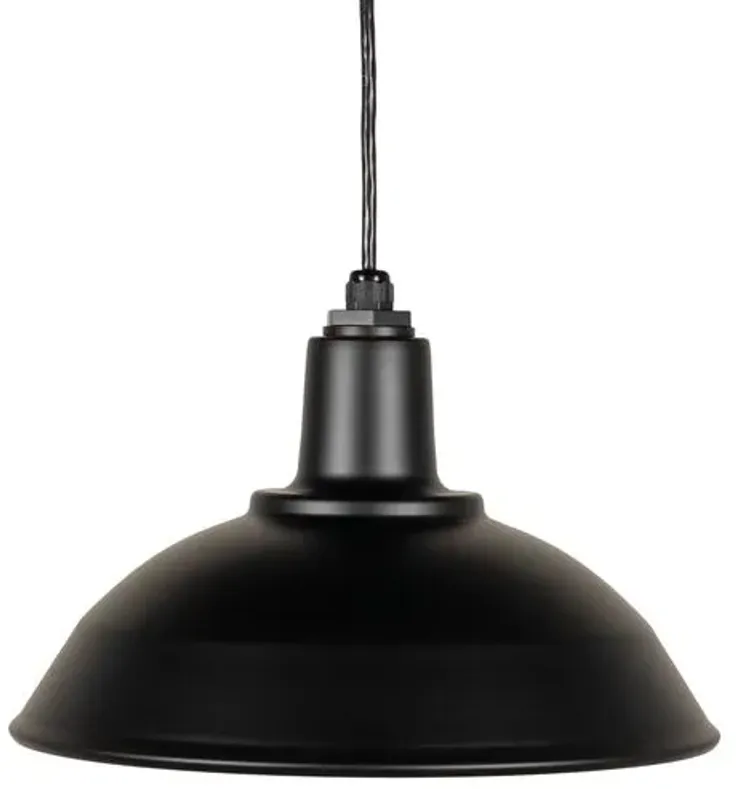 Banks Outdoor Pendant - Matte Black