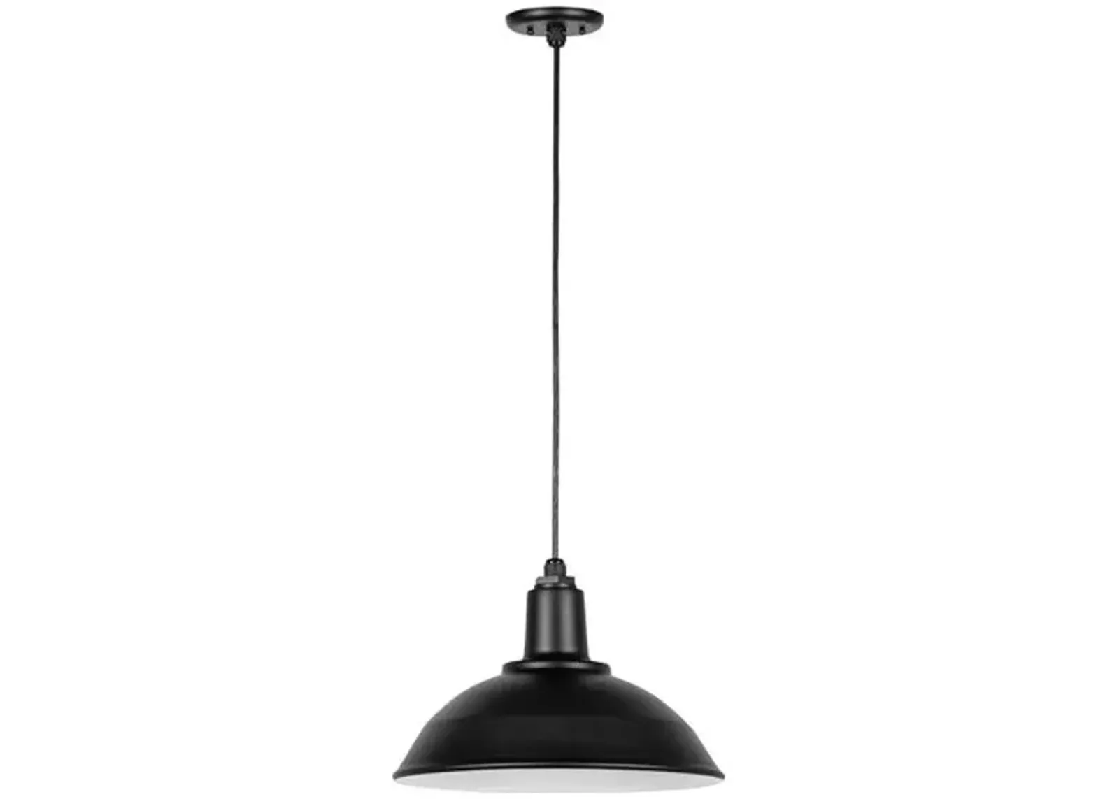 Banks Outdoor Pendant - Matte Black