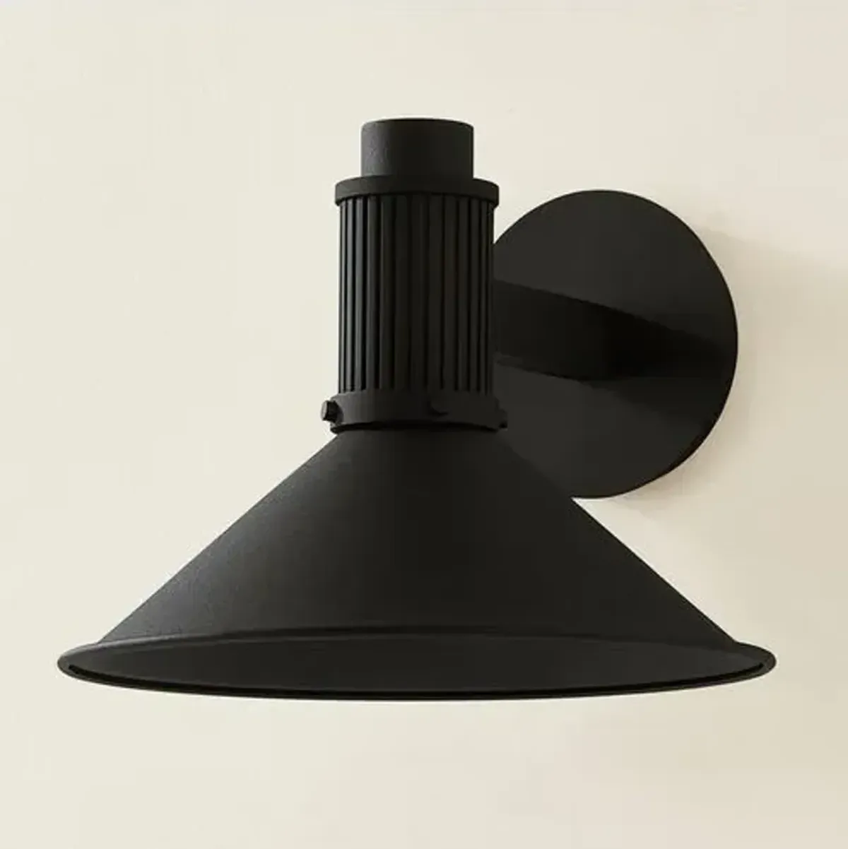 Eddie Outdoor Wall Sconce - Textured Black