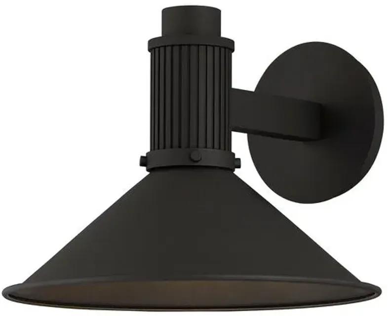 Eddie Outdoor Wall Sconce - Textured Black