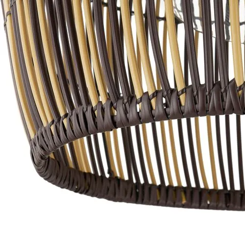 Hugh Outdoor Chandelier - Textured Bronze - Brown