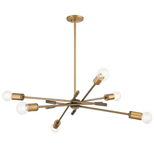 Carson Chandelier - Patina Brass - Gold