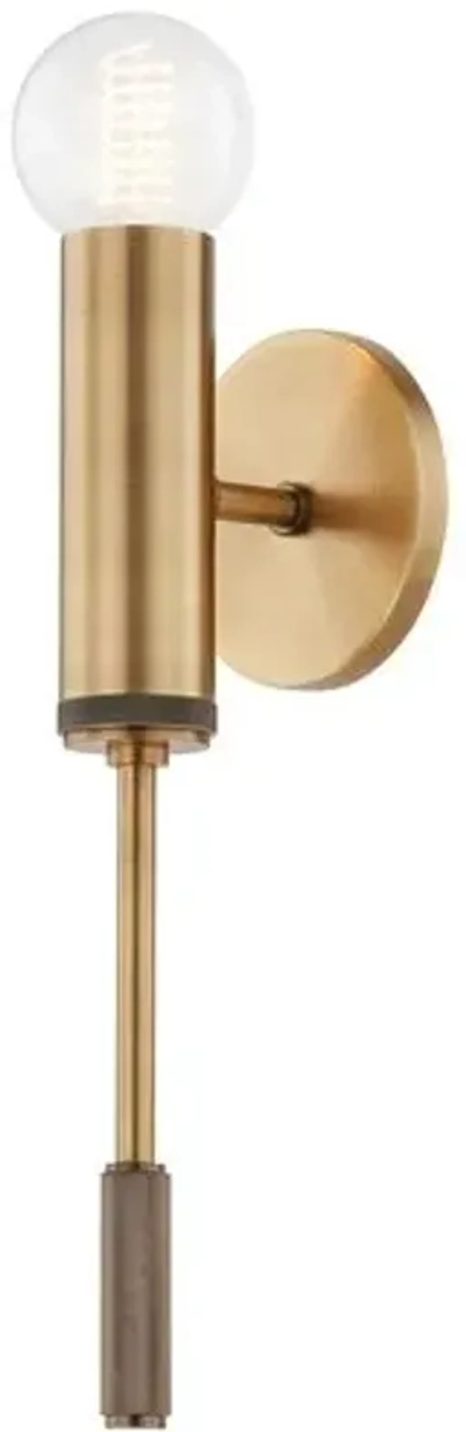 Carson Wall Sconce - Patina Brass - Gold