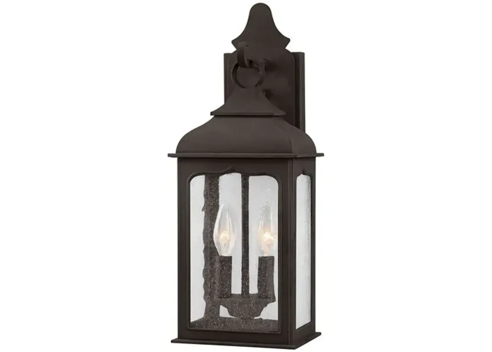 Hadley Outdoor Wall Sconce - Textured Bronze - Black