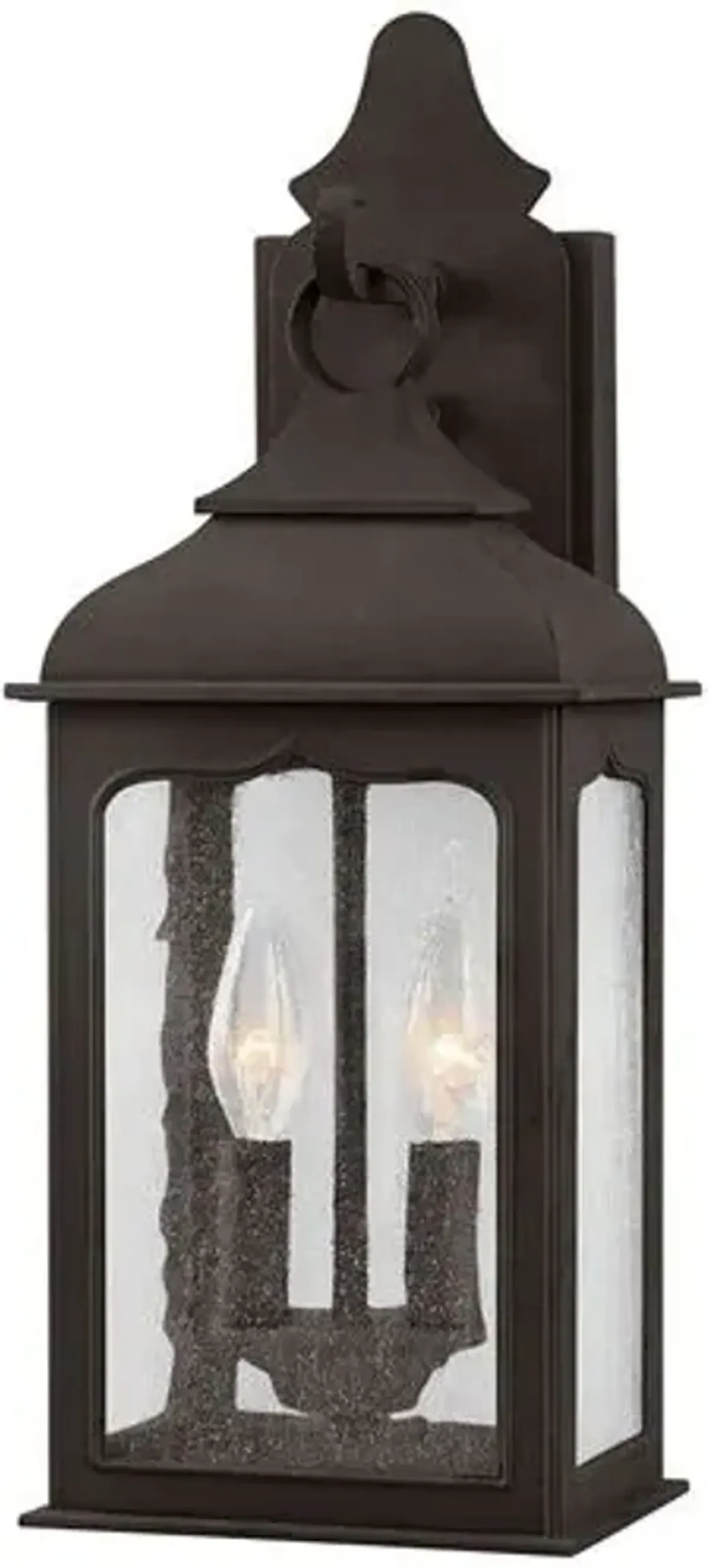 Hadley Outdoor Wall Sconce - Textured Bronze - Black