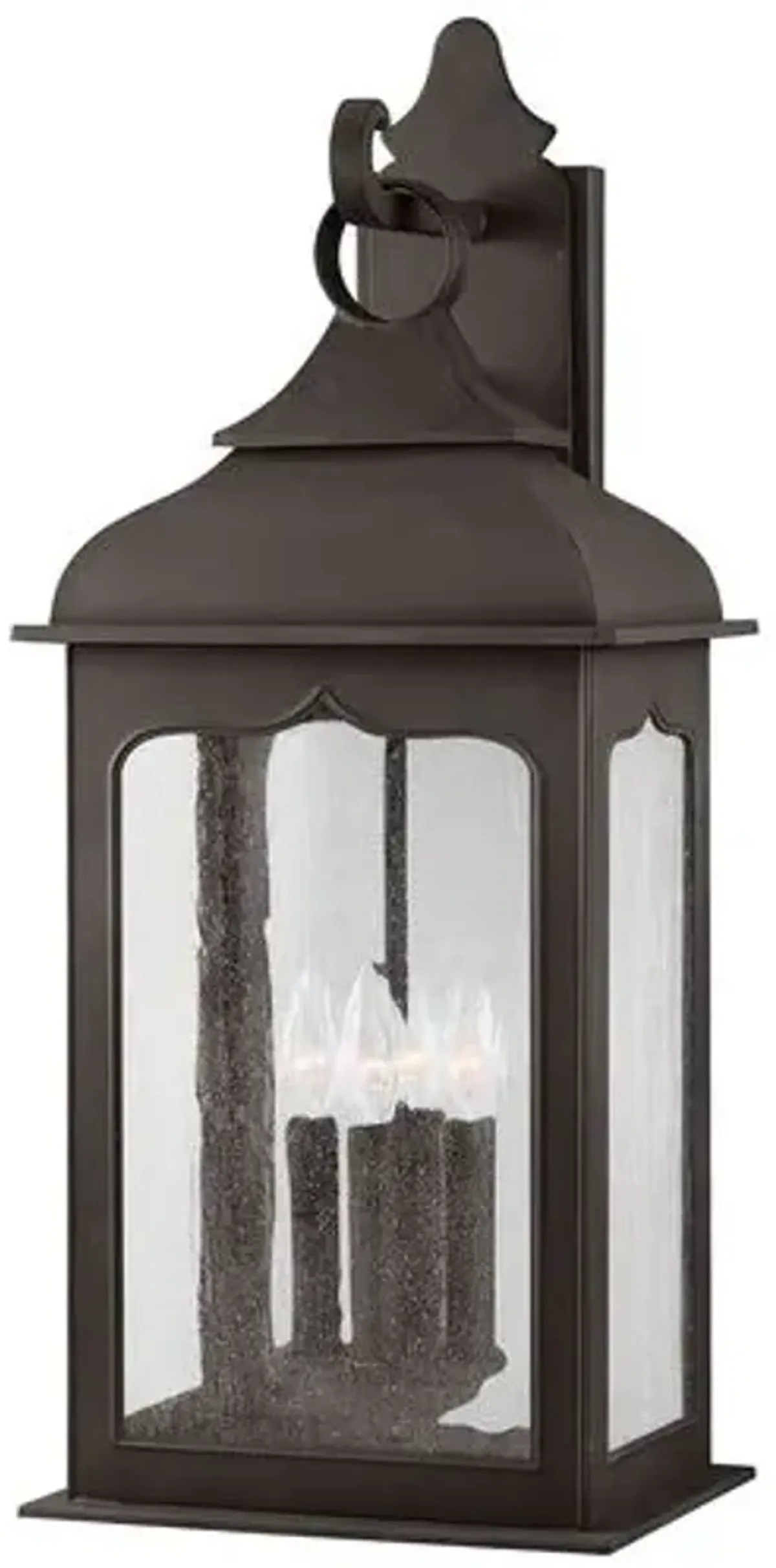 Hadley Outdoor Wall Sconce - Textured Bronze - Black