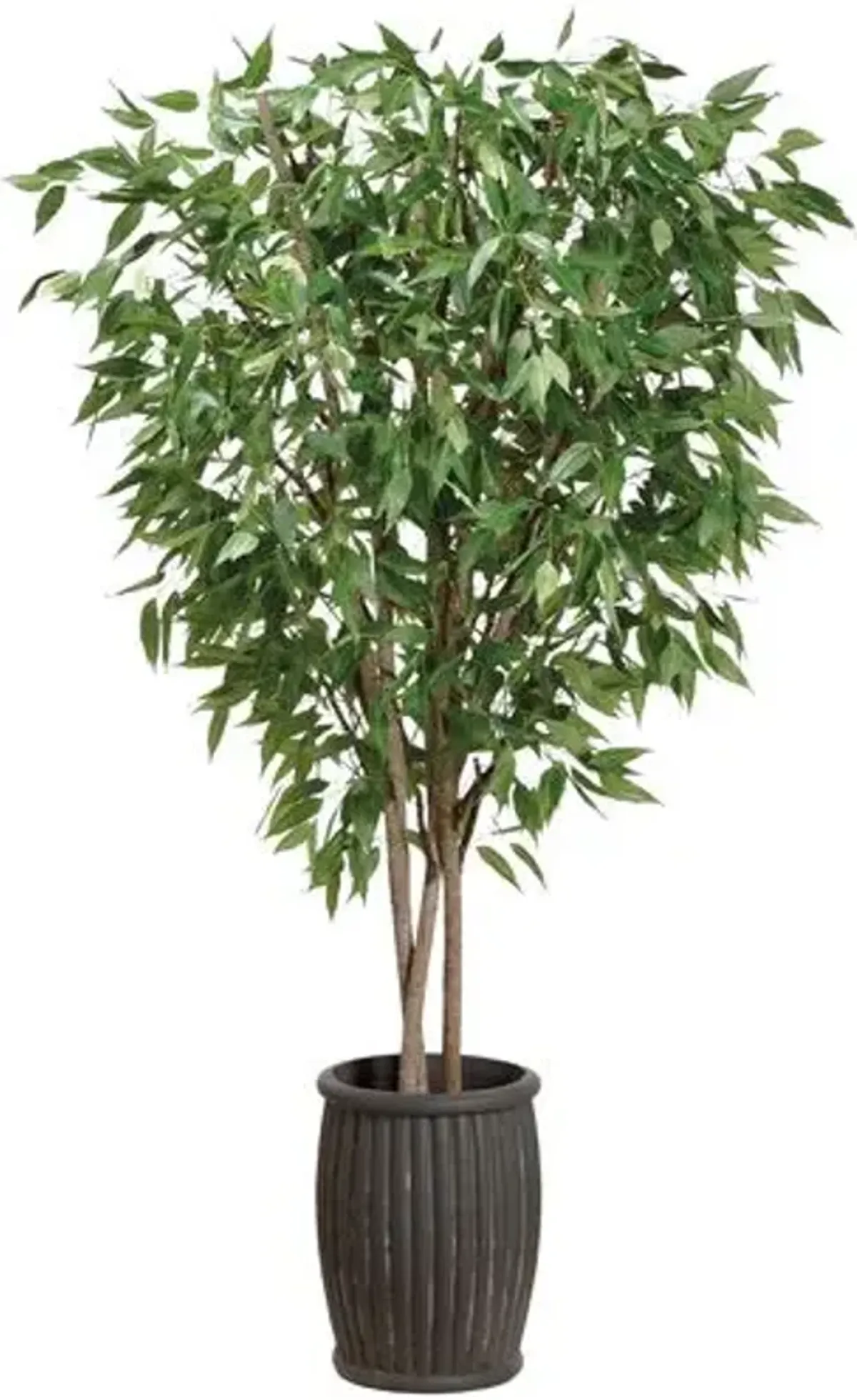 9' Eucalyptus Tree in Cement Planter - Faux - Green - 108Hx100Lx40W in