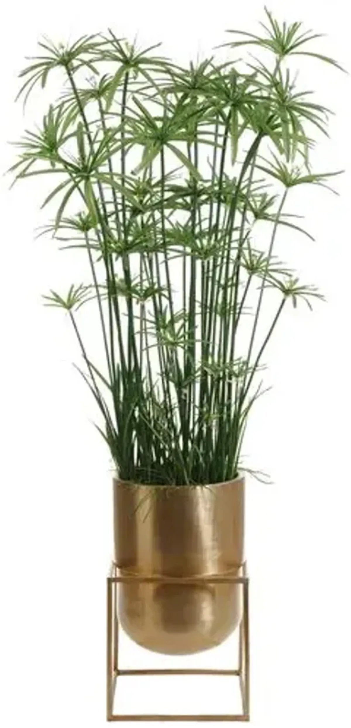 92" Cypress Grass Tree In Matte Planter with Stand - Faux - Green - 92Hx40Lx40W in
