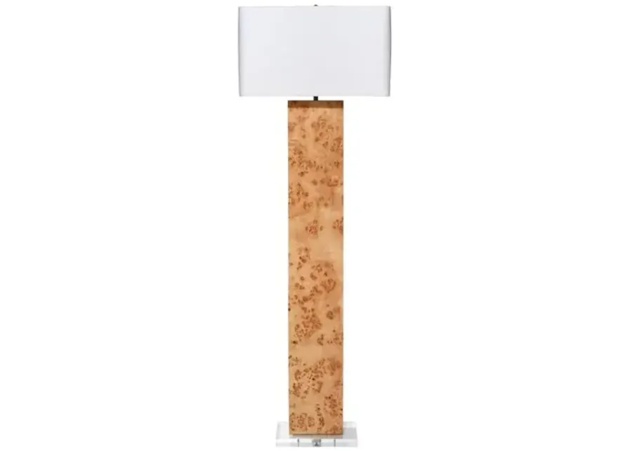 Parallel Burl Floor Lamp - Natural - Jamie Young Co.