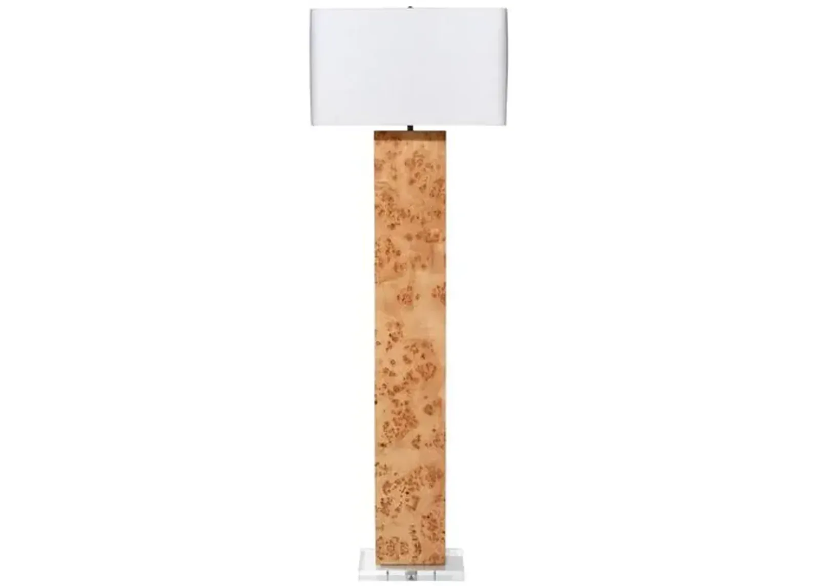 Parallel Burl Floor Lamp - Natural - Jamie Young Co.