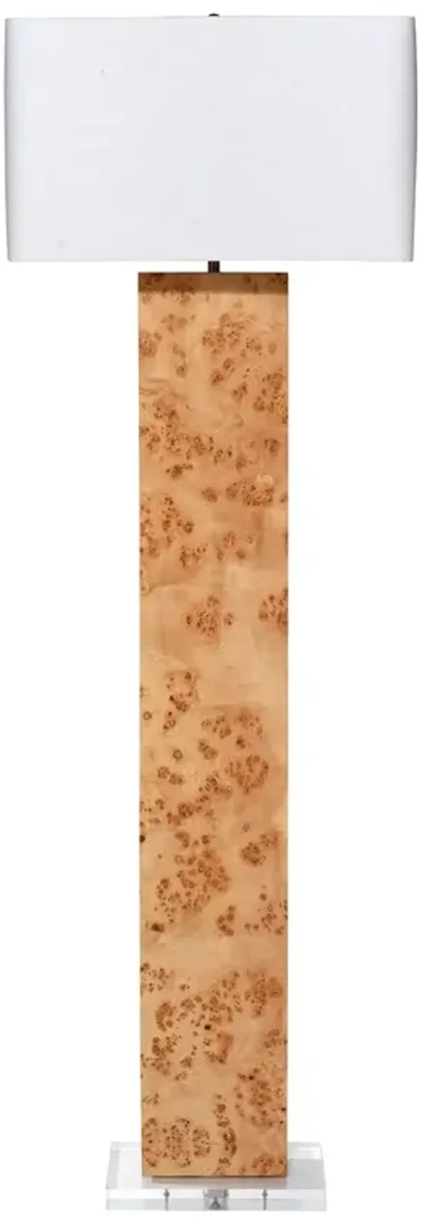 Parallel Burl Floor Lamp - Natural - Jamie Young Co.