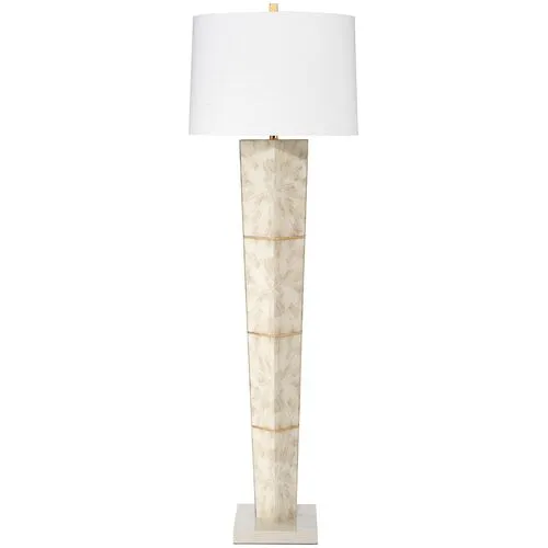 Spectacle Floor Lamp - Natural Burnished Horn - Jamie Young Co.