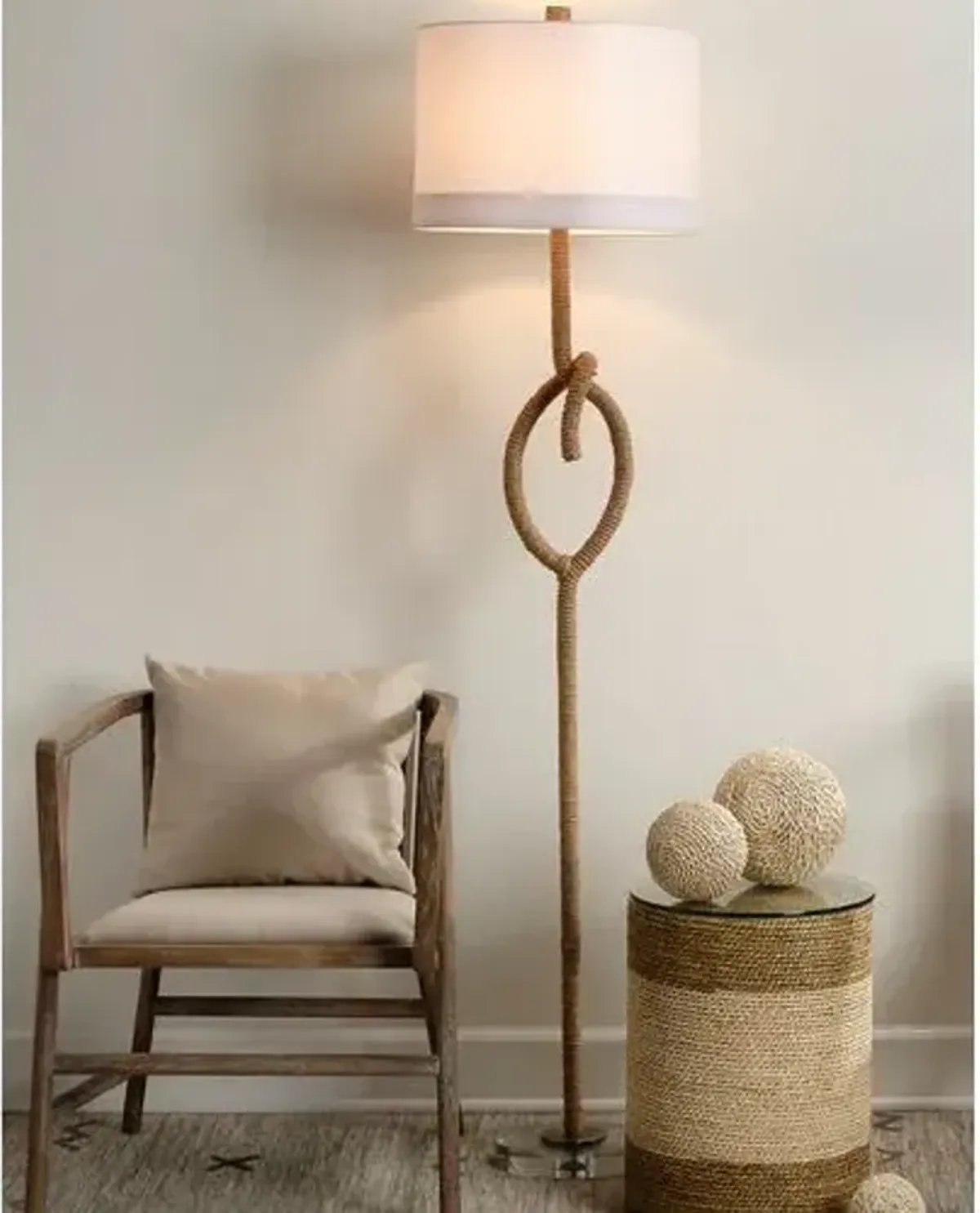 Knot Floor Lamp - Natural Rope - Jamie Young Co.