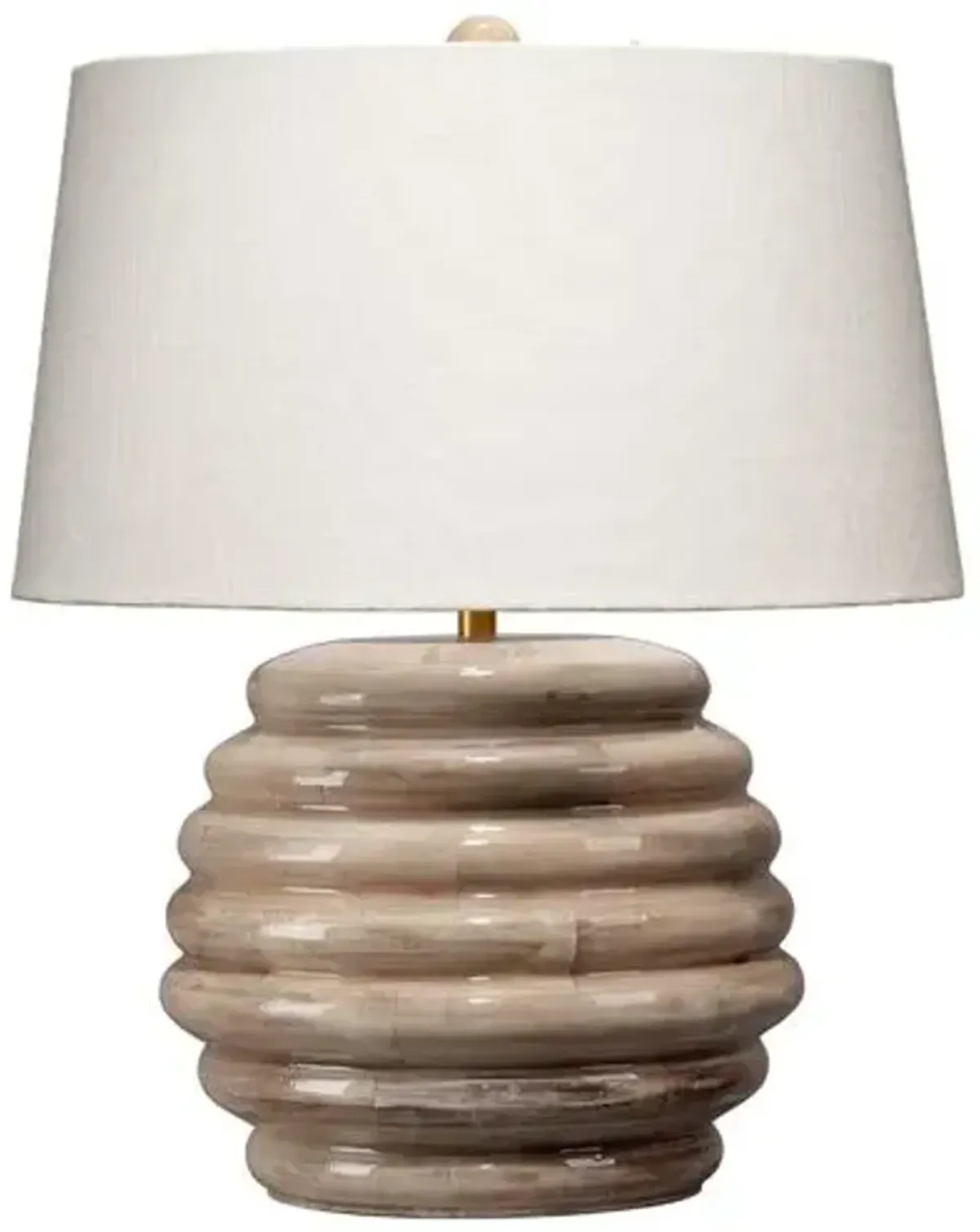 Soroban Table Lamp - Natural - Jamie Young Co. - Brown