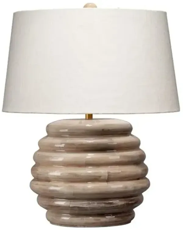 Soroban Table Lamp - Natural - Jamie Young Co. - Brown