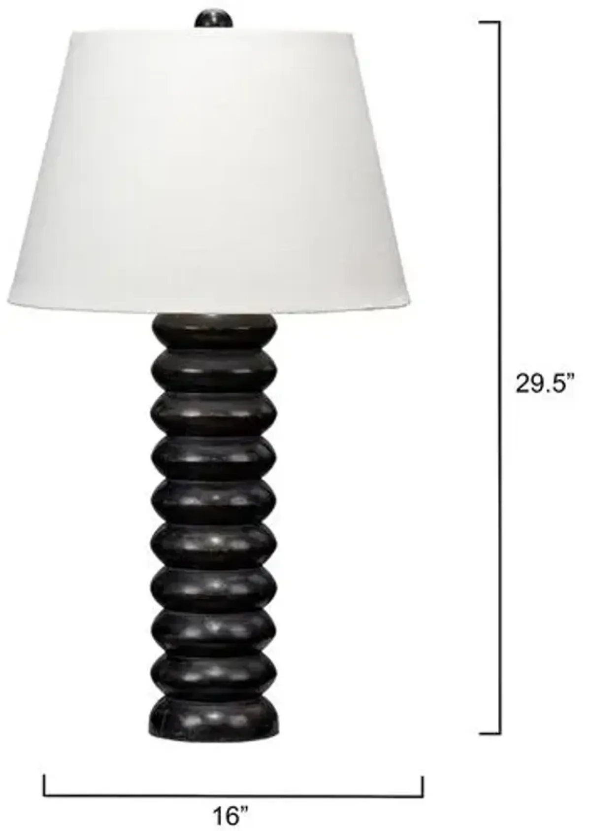 Abacus Table Lamp - Jamie Young Co. - Black