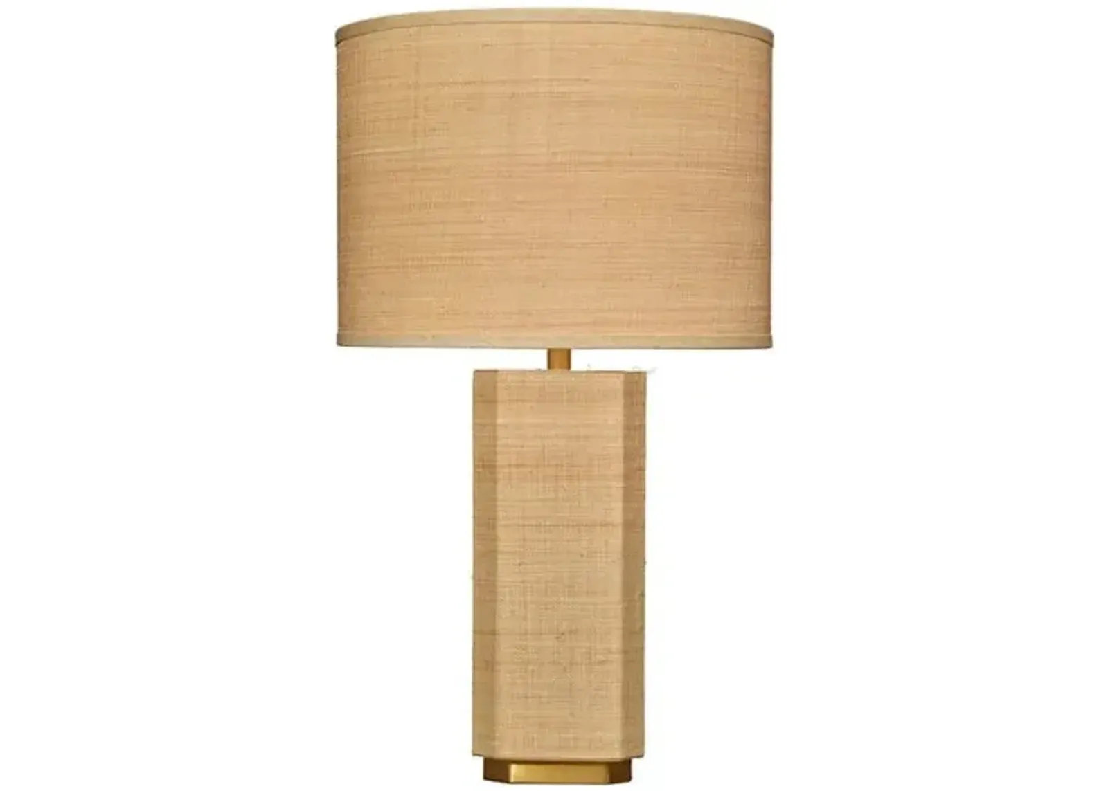 Utopia Raffia Table Lamp - Natural - Jamie Young Co. - Brown