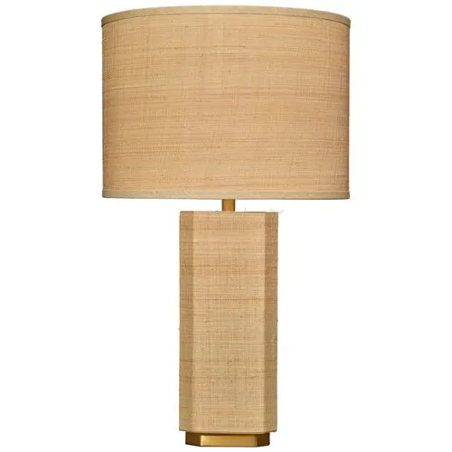 Utopia Raffia Table Lamp - Natural - Jamie Young Co. - Brown